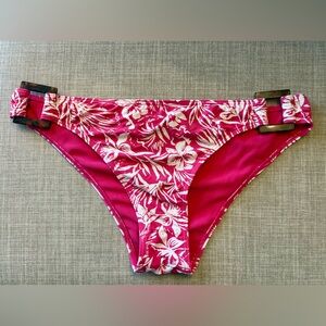 Roxy Hibiscus Pink Bikini Bottom